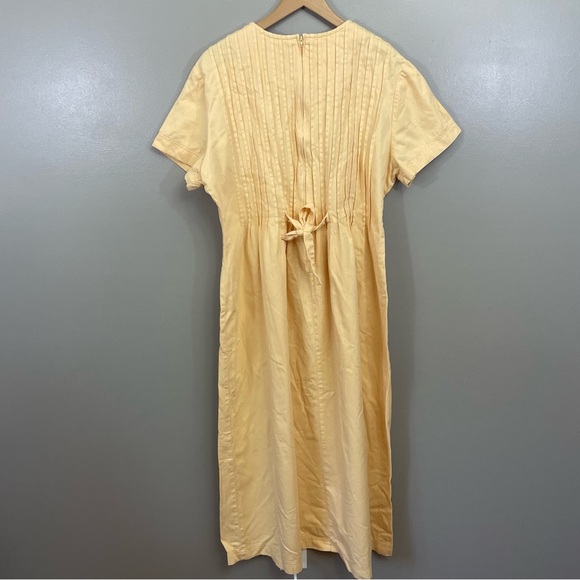 Positive Attitude 1980s women’s size 16 
Dress Pintuck bodice Maxi Cottagecore - Picture 4 of 7
